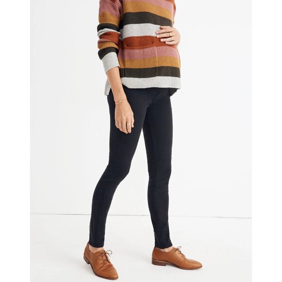 Madewell Denim - Madewell Women's Maternity Over-the-Belly Skinny Jeans in Lunar‎ Wash Size 25